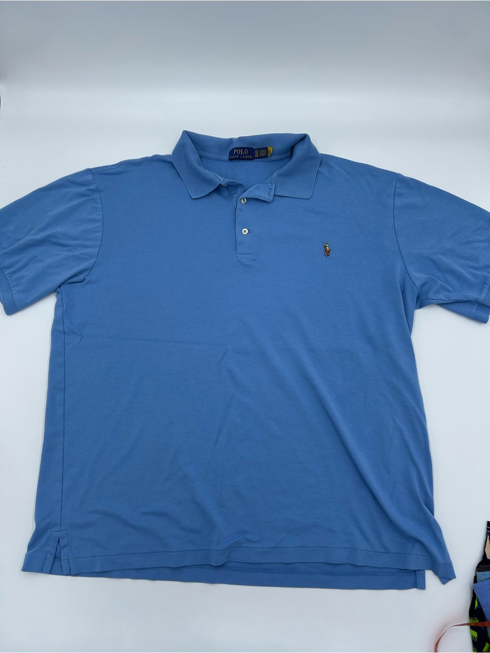 Polo by Ralph Lauren Men’s Classic Fit Blue Polo Shirt XLT